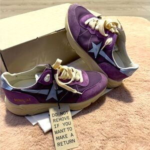 Golden Goose Running Sole Sneakers - Purple